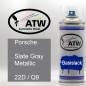 Preview: Porsche, Slate Gray Metallic, 22D / Q9: 400ml Sprühdose, von ATW Autoteile West.